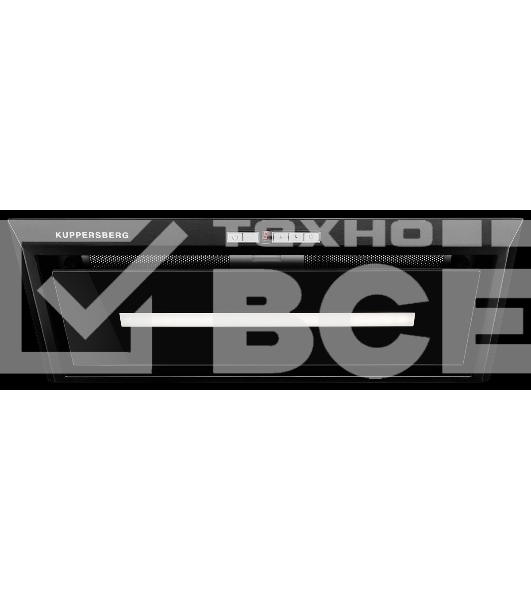 Вытяжка встраиваемая Kuppersberg Intro 60 Black черный, 54 см, 1500 куб. м/ч, 43 дБ