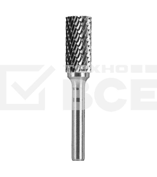 Борфреза по металлу Denzel твердосплавная, цилиндрическая, тип-А, 12 мм