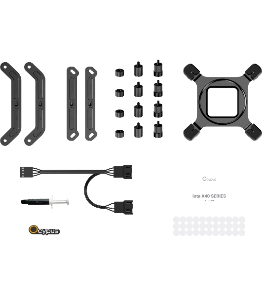 Кулер для процессора Ocypus Iota A40 BK Dual Fan Black (Iota-A40-BK2NNWD00X-GL)