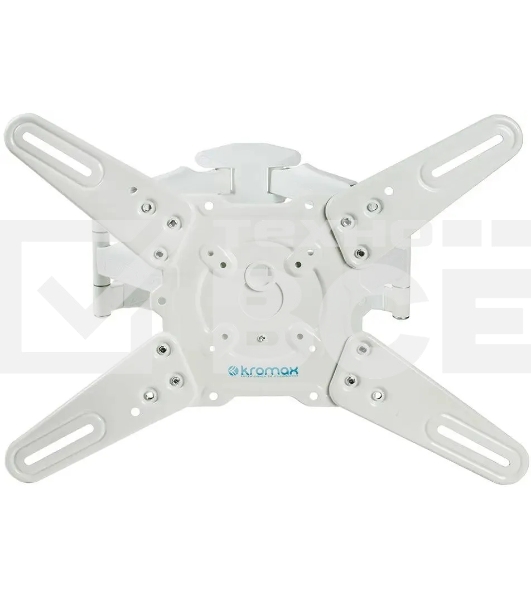 Кронштейн Kromax ATLANTIS-45 для 22'-65' белый Кр. стал. наст. для TV 22'-65', max 45 кг, 5 ст св., нак. +5°-15°, пов. 160°, от ст. 55-470 мм, max VESA 400x400 мм)
