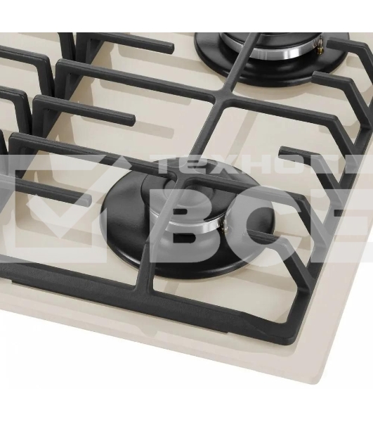 Газовая варочная панель Maunfeld EGHG.64.6CBG/G, 4 конфорки, закаленное стекло, бежевый