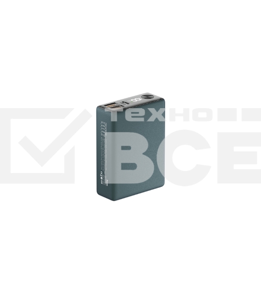 Портативный аккумулятор OLMIO QX-10, 10000mAh, 22.5W, QuickCharge3.0/PowerDelivery, LCD, темно-зеленый