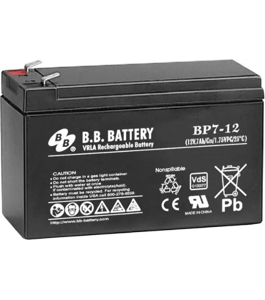 Аккумулятор B.B. Battery series BP/BP7-12/12V/7Ah