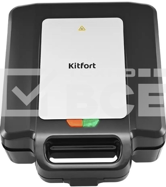 Вафельница Kitfort КТ-4673 1600Вт черный/серебристый