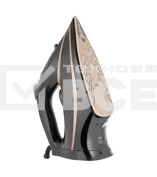 Утюг Centek CT-2346 GOLD черный/золотистый, 3200 Вт, 45 г/мин, 190 г/мин, 400 мл