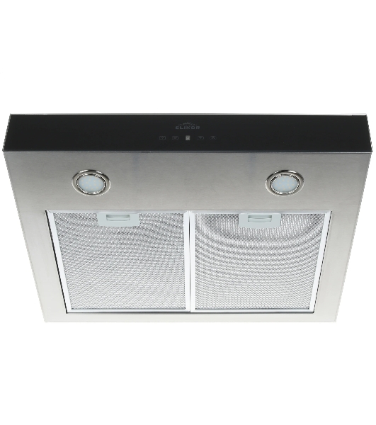 Вытяжка каминная Elikor Агат 60Н-1000-Е4Д серебристый/черный, 59 см, 1000 куб. м/ч, 59 дБ