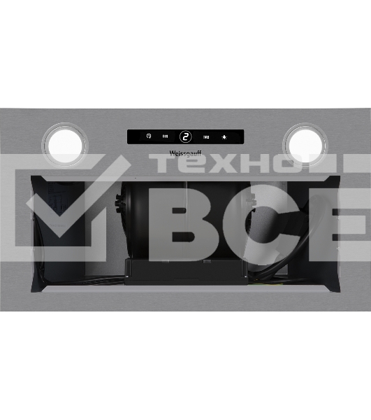 Вытяжка встраиваемая Weissgauff BOX 1200 IX нержавеющая сталь управление: сенсорное (1 мотор)
