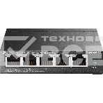 Коммутатор TP-Link TL-SG105MPE Easy Smart с 5 гигабитными портами (4 порта PoE+), 802.3af/at, бюджет PoE — 120 Вт, стальной корпус, фото2