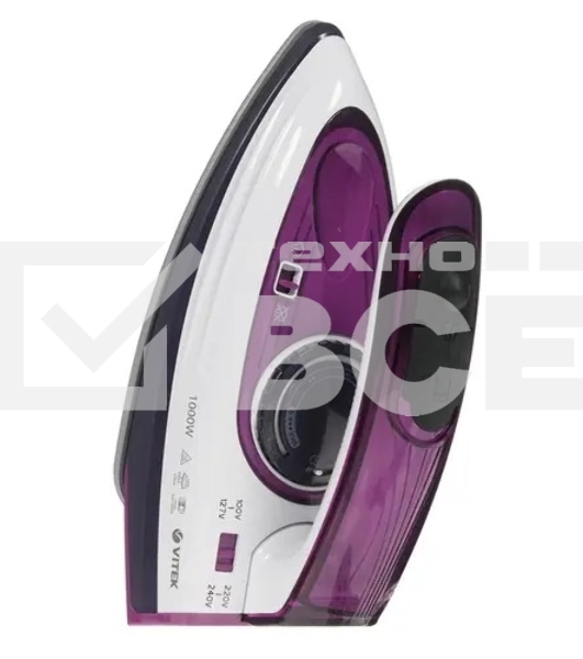 Утюг дорожный Vitek VT-8305 1000Вт белый/фиолетовый