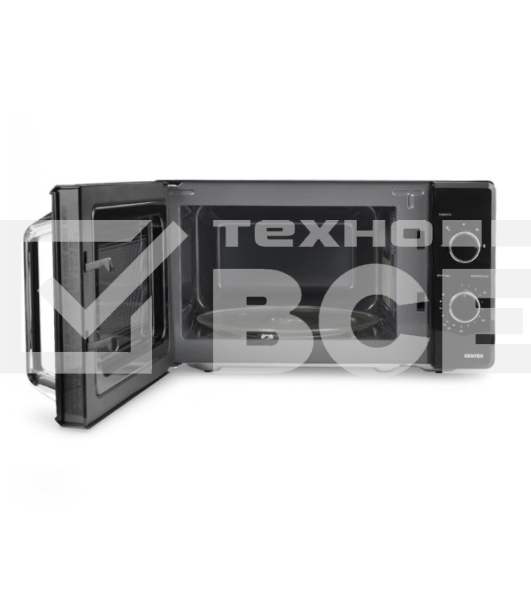 Микроволновая печь Centek CT-1550 черный, 20 л, 700 Вт, переключатели - поворотный механизм