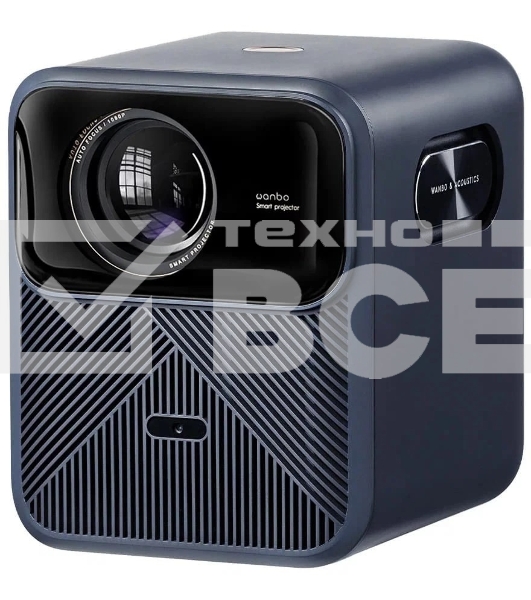 Проектор Wanbo Projector Mozart 1 синий (LCD, 1920x1080, 900Lm, 1.2:1, 3000:1, Smart TV, Android 9.0, 2+32GB, HDMI, 2xUSB, Wi-Fi, BT) (6970885350535)