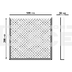 Светильник офисный Gauss MiR 35W 3500lm 5000K IP40 588x588x50мм Грильято призма планки LED, фото4