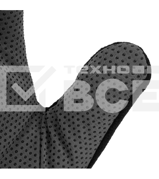 Перчатки универсальные Denzel 68096 двойные, ПВХ нанесение, размер 9