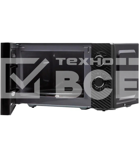 Микроволновая печь General Electronics 20L SOLO черная GE-MS120B 700W