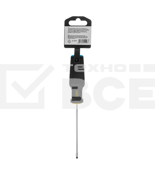 Отвертка Denzel SL3х100 мм, S2, 3к рукоятка