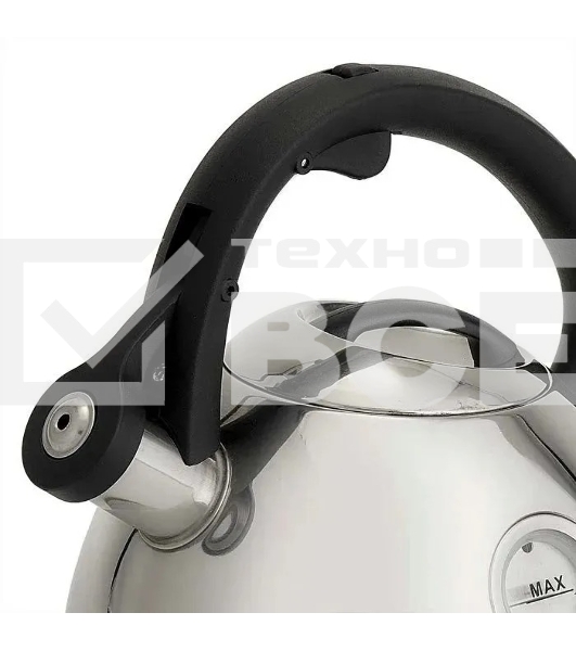 Чайник для плиты ALPENKOK AK-535 из нерж.стали с ОКНОМ 2,7л,со свистком