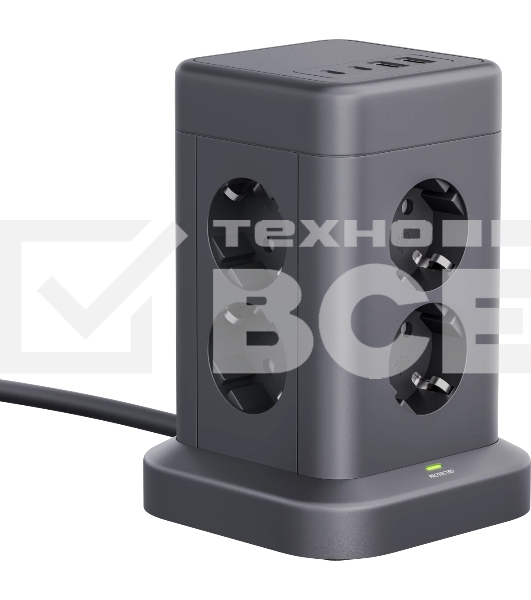 Сетевой фильтр Defender ILS 453 (3 м, 8 розеток, 2USB-A, 2USB-C)