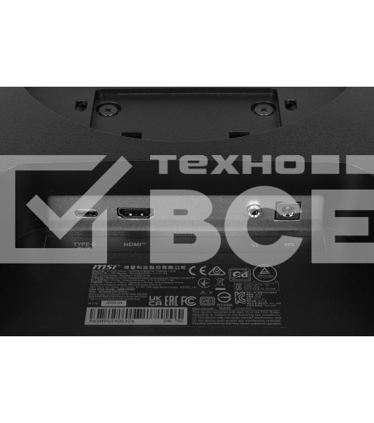 Монитор 23.8' MSI Modern MD2412P IPS 1920x1080, 100 Гц, 4 мс, 16:9, 300 кд/м2, 1xHDMI, 1xUSB-C, 1x3.5 мм, черный