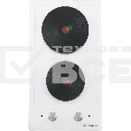 Электрическая варочная панель Maunfeld EEHE.32.4W, конфорок: 2 шт., эмаль, независимая, белый, фото 1