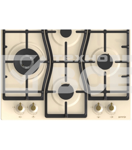 Газовая варочная панель Gorenje GW6D42CLI слоновая кость
