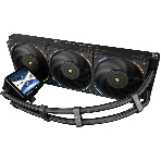 Система жидкостного охлаждения Thermalright Frozen Vision 360 V2 (360мм, LED, Black, ARGB/Fans: 3x120мм, 69CFM, 27dBA, 2150RPM/Pump height 60мм, 23dBA, 3000RPM, Rad thickness 27мм/S: 1700, 1200, 1851, 115X, 2011, 2066, AM5, AM4), фото3