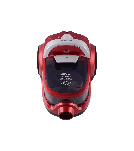Пылесос Willmark VC-2067CY красный, 400/2000 Вт, уборка сухая, пылесборник контейнер 2 л