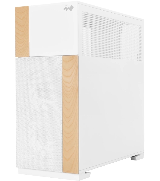 Корпус InWin F5 CS19 White, Full-Tower, белый, закалённое стекло, ARGB подсветка, 3 x 140 мм (2 спереди, 1 сзади)