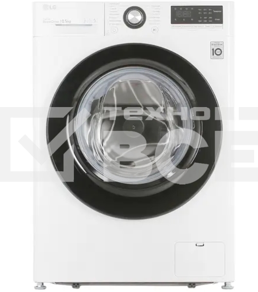Стиральная машина LG TW4V3RS6W белый, загрузка фронтальная 10,5 кг, 1400 об/мин., класс: А