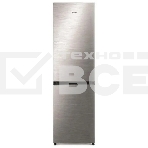 Холодильник Hitachi R-B410PUC6 BSL серебристый бриллиант двухкамерный 215/105л морозилка сверху, No Frost, фото 1