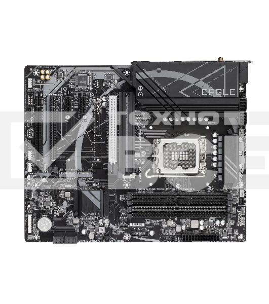 Материнская плата Gigabyte Z790 EAGLE AX, LGA 1700, Intel Z790, 4xDDR5, 4xSATA, 3xM.2, 1xPCIe 3.0 x1, 1xPCIe 4.0 x4, 1xPCIe 5.0 x16, 1xHDMI, 1xDP, 1x 2.5Gb LAN, 2xUSB-A 2.0, 4xUSB-A 3.2 Gen 1, 1xUSB 3.2 Gen 2, 7.1, ATX