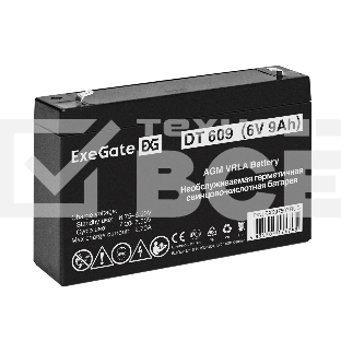 Аккумуляторная батарея ExeGate DT 609 (6V 9Ah, клеммы F2)