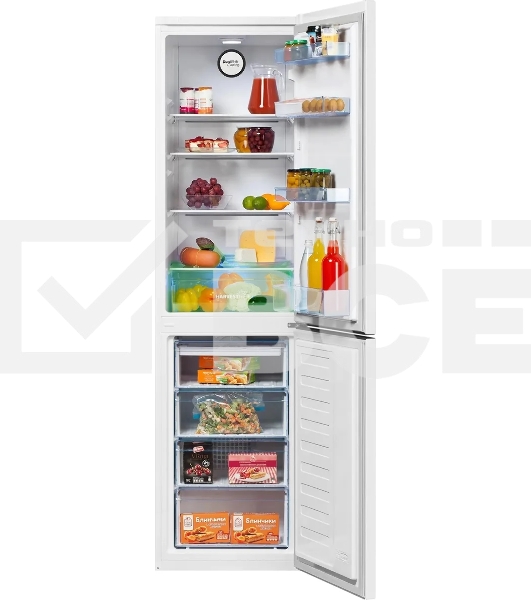 Холодильник Beko B3R0CNK332HW белый двухкамерный 200/100л морозилка снизу, No Frost