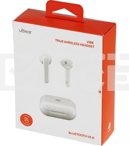 Гарнитура UBEAR Vibe Bluetooth вкладыши белый tw03wh01-bd