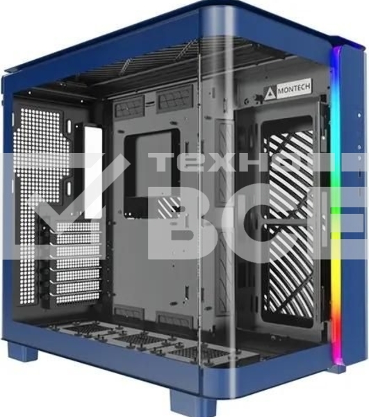 Компьютерный корпус Montech King 95 голубой без БП ATX 2xUSB3.0 1xUSB3.1 audio bott PSU