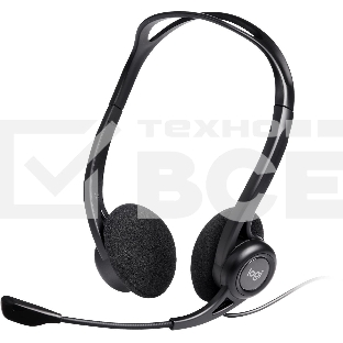Наушники с микрофоном Logitech 960 черный 2.4м накладные оголовье (981-000100)