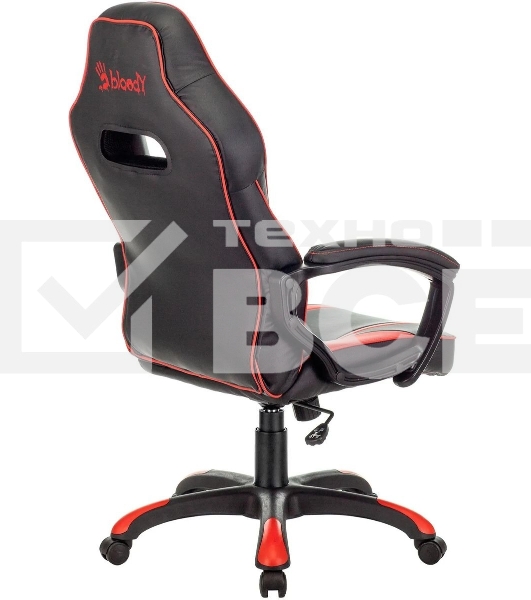 Кресло игровое A4Tech Bloody GC-350 черный/красный эко.кожа крестовина