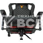 Кресло игровое Knight OUTRIDER черный/оранжевый ромбик эко.кожа с подголов. крестовина металл, фото39