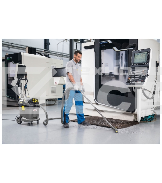 Пылесос строительный Karcher NT 40/1 Tact Te L (1.148-311.0) серый/желтый, 1380 Вт, уборка сухая/влажная, пылесборник контейнер/фильтр-мешок, 40 л