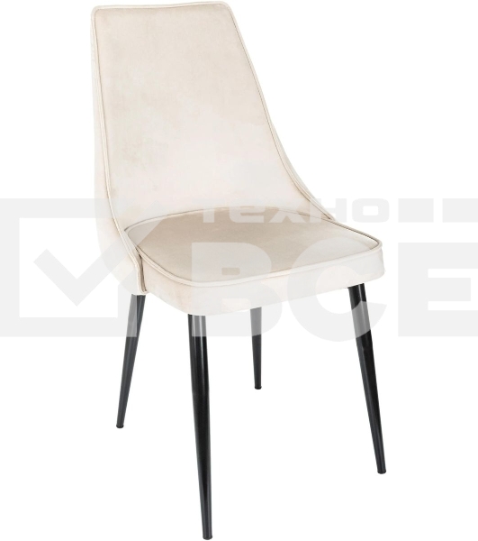 Стул для дома Бюрократ CH-K4_2 комплект 2 шт бежевый Holland 06 металл черный на ножках (CH-K4_1/HL07_2)