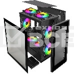 Компьютерный корпус Ginzzu CL406 mATX FAN 3*12 FRGb (12RR4), фото2