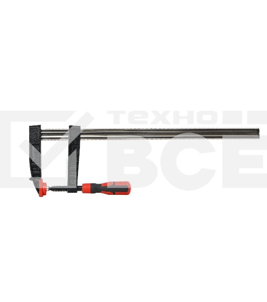 Струбцина F-образная усиленная Deli DL111230Z 300x120 мм, макс. усилие зажима 3500N, резьба 16мм