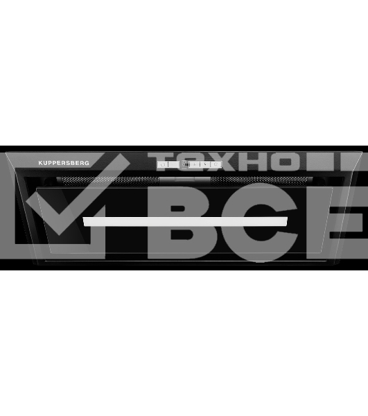 Вытяжка встраиваемая Kuppersberg Intro 60 Black черный, 54 см, 1500 куб. м/ч, 43 дБ