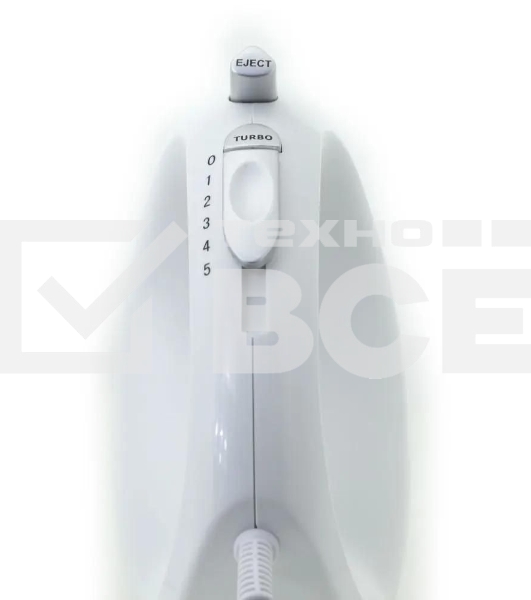 Миксер SUPRA MXS-530 с чашей. 500 Вт. Режим Турбо. 5 скоростей. Две насадки: для взбивания яиц и крема и для замеса тяжелого теста. белый