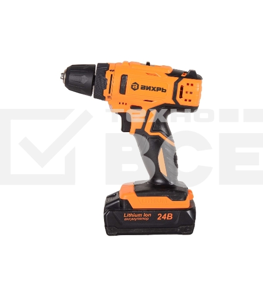 Дрель-шуруповерт аккумуляторная Вихрь ДА-24Л-2к 72/14/18, Аккумуляторная, 24В