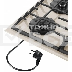 Газовая варочная панель Maunfeld EGHG.64.6CBG/G, 4 конфорки, закаленное стекло, бежевый, фото10