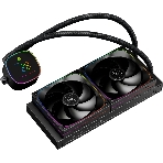 Система жидкостного охлаждения Thermalright Frozen Horizon 240 Digital (240мм, LED temp., Black, ARGB/Fans: 2x120мм, 68.9CFM, 28.2dBA, 2000RPM/Pump height 53.2мм, Rad thickness 27мм/S: 1700, 1200, 1851, 115X, AM5, AM4), фото 1