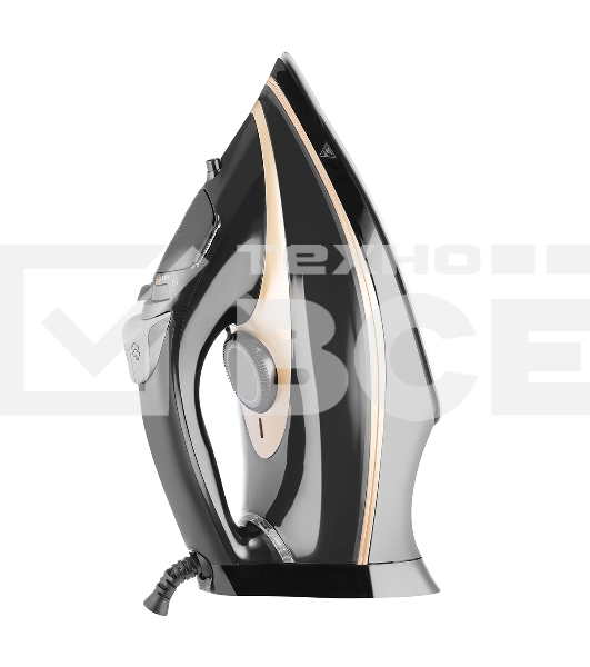 Утюг Centek CT-2346 GOLD черный/золотистый, 3200 Вт, 45 г/мин, 190 г/мин, 400 мл