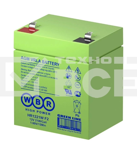 Батарея WBR HR 1221W (12V 5Ah) F2