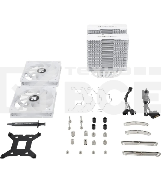 Устройство охлаждения(кулер) Thermalright Peerless Assassin 120 White ARGB Soc-AM5/AM4/1151/1200/2066/2011/1700 белый 4-pin 25.6dB Al+Cu 750gr Ret (PA120-WH-ARGB)