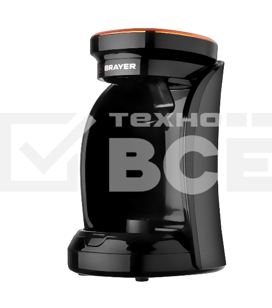 Электрическая турка BRAYER BR1143 черный, исп. кофе - молотый, 0.5 л, 500 Вт.